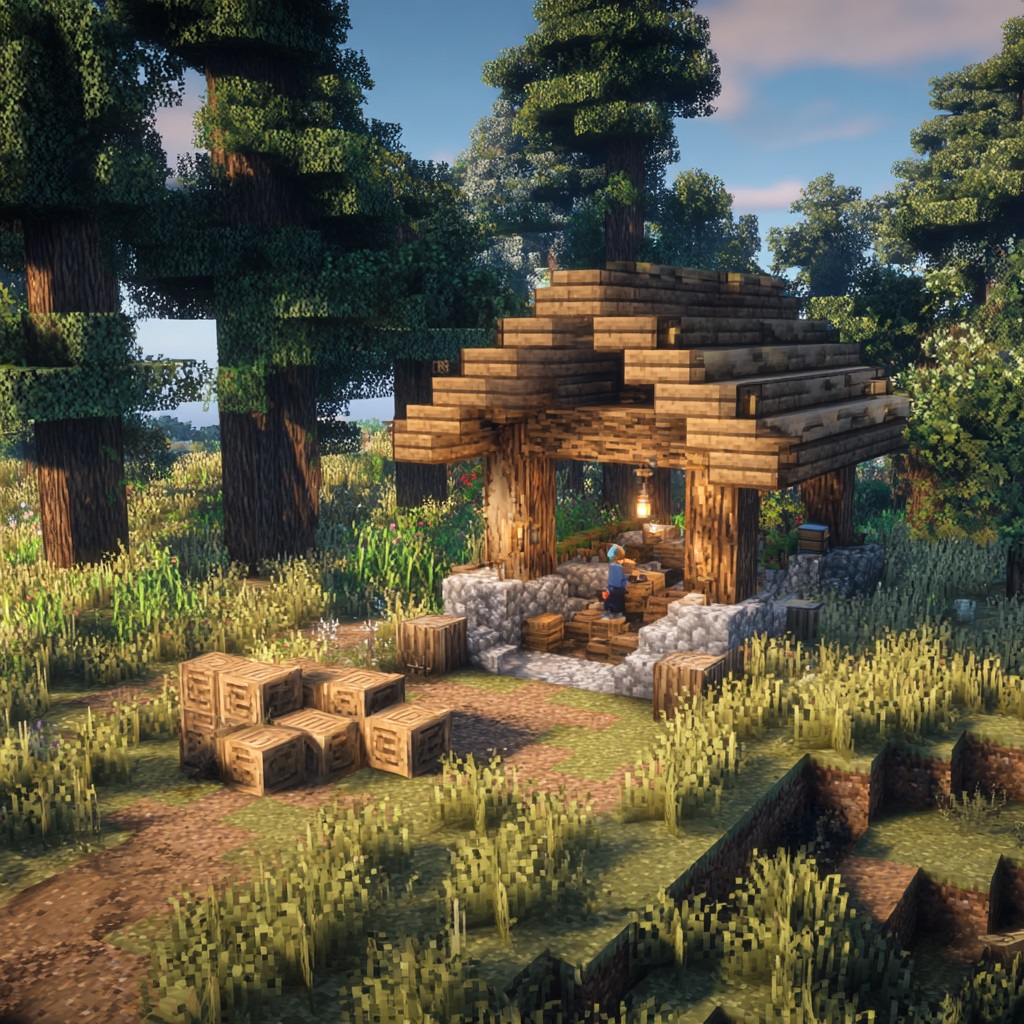 Minecraft starter house basic materials