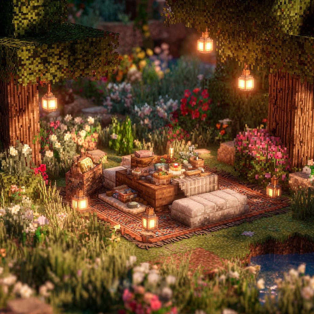 Minecraft fairycore picnic
