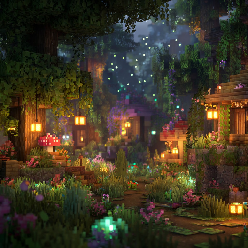 Minecraft_fairycore_aesthetic_magical_forest