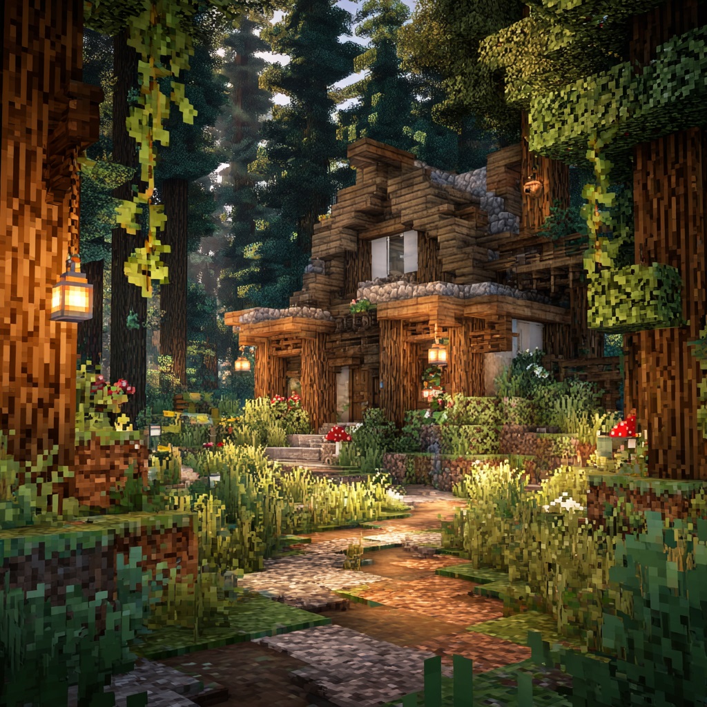 Minecraft_survival_mode_cozy_forest_house_hidden