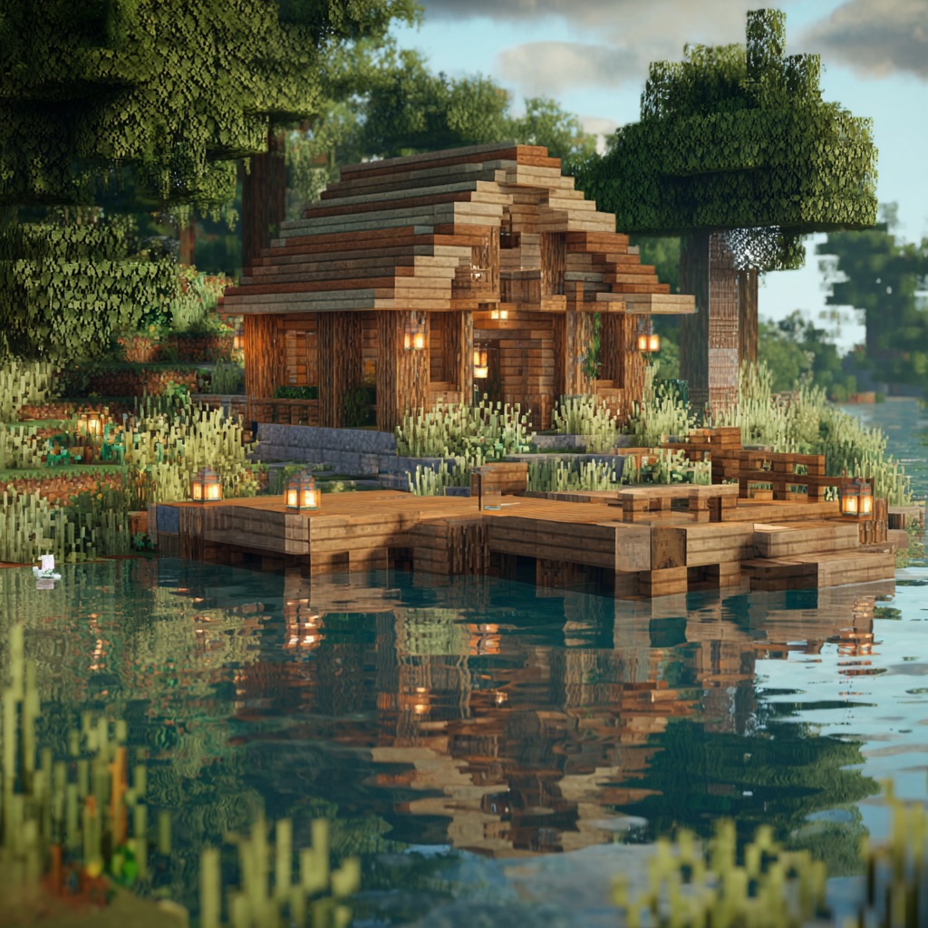 Minecraft_survival_mode_lakeside_survival_cabin