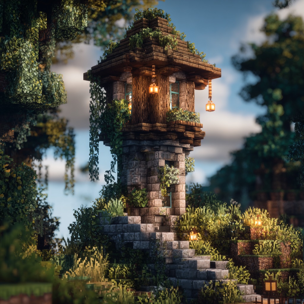 Minecraft_survival_mode_small_fairy_tale_tower_house cute minecraft houses ideas