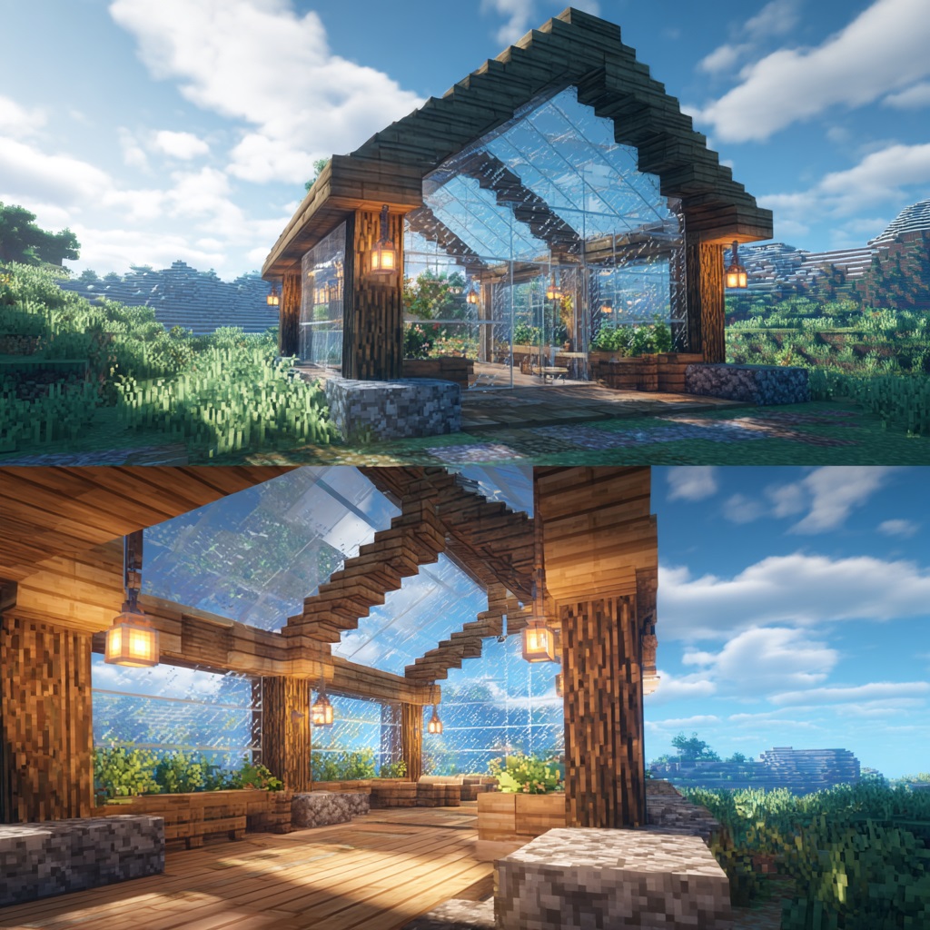 Minecraft_survival_mode_small_wooden_cabin minecraft cabin ideas