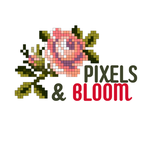 pixels and bloom logo
