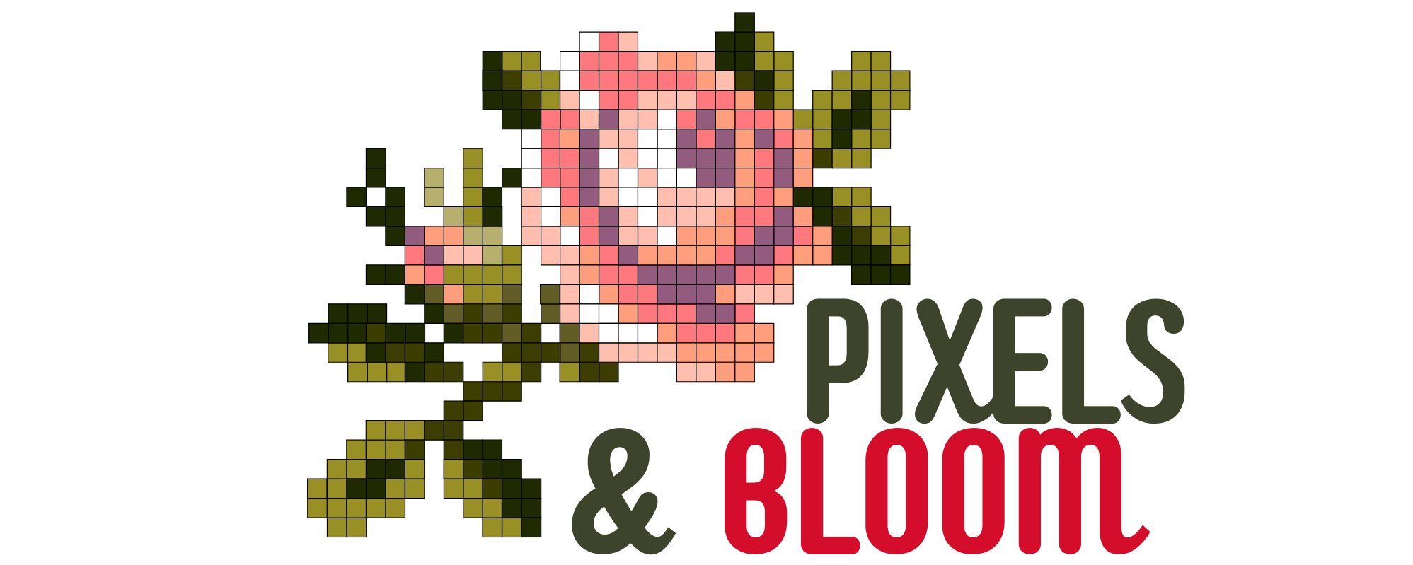 pixels and bloom logo