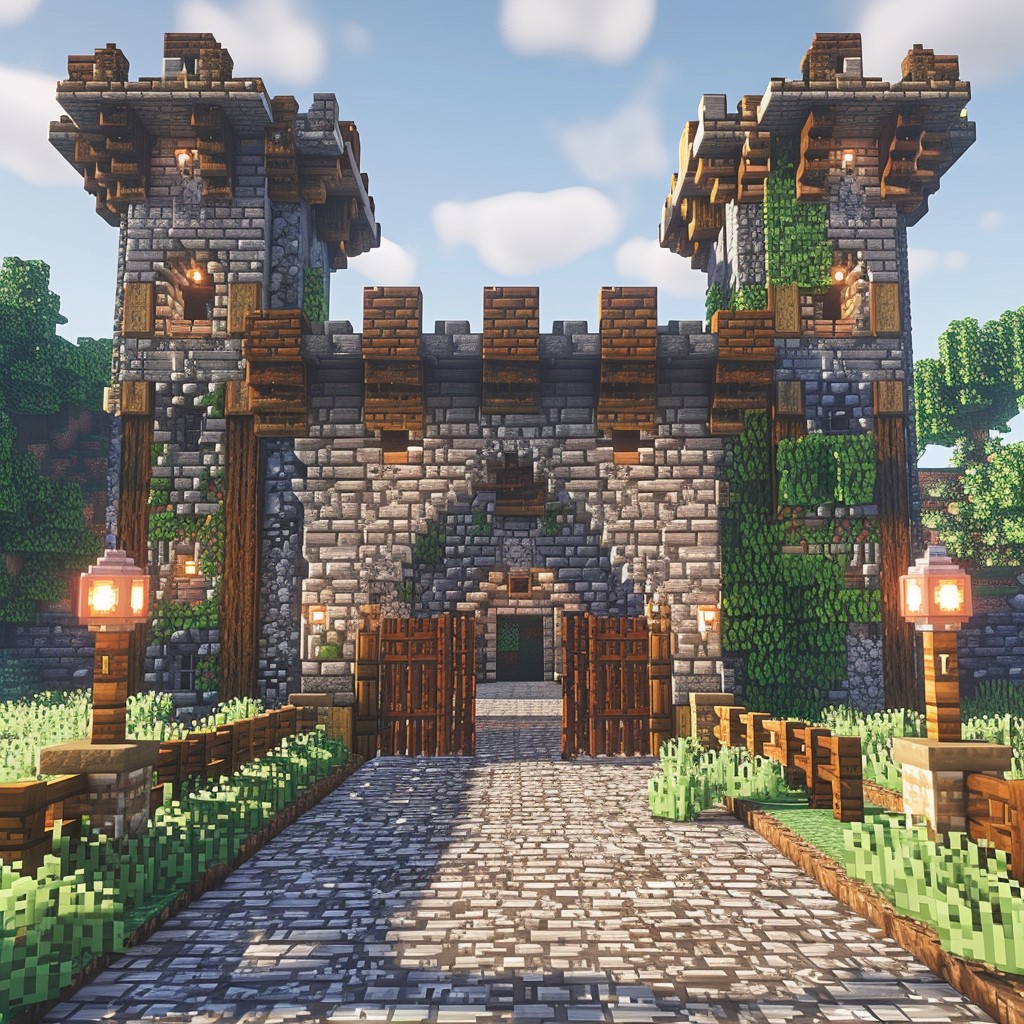 medieval gate house.