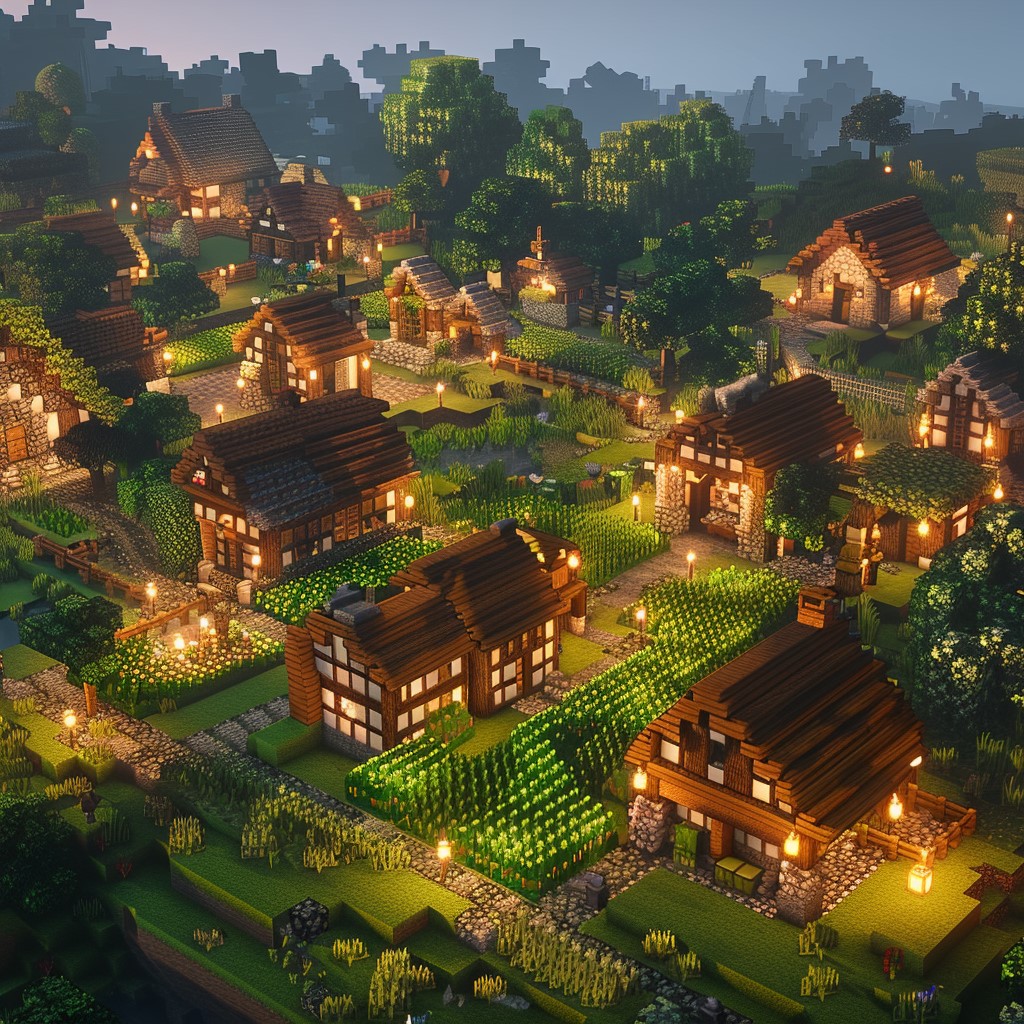 
Simple starter village.