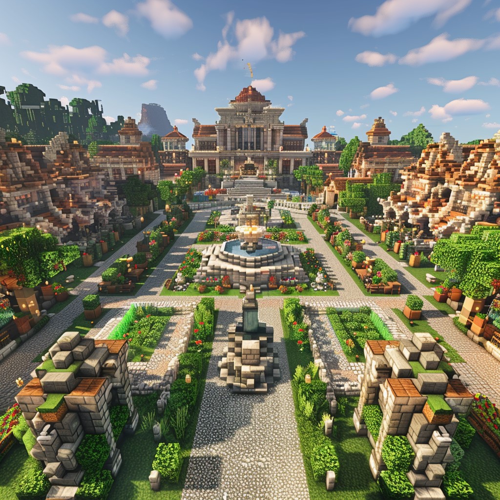 Village with large town square