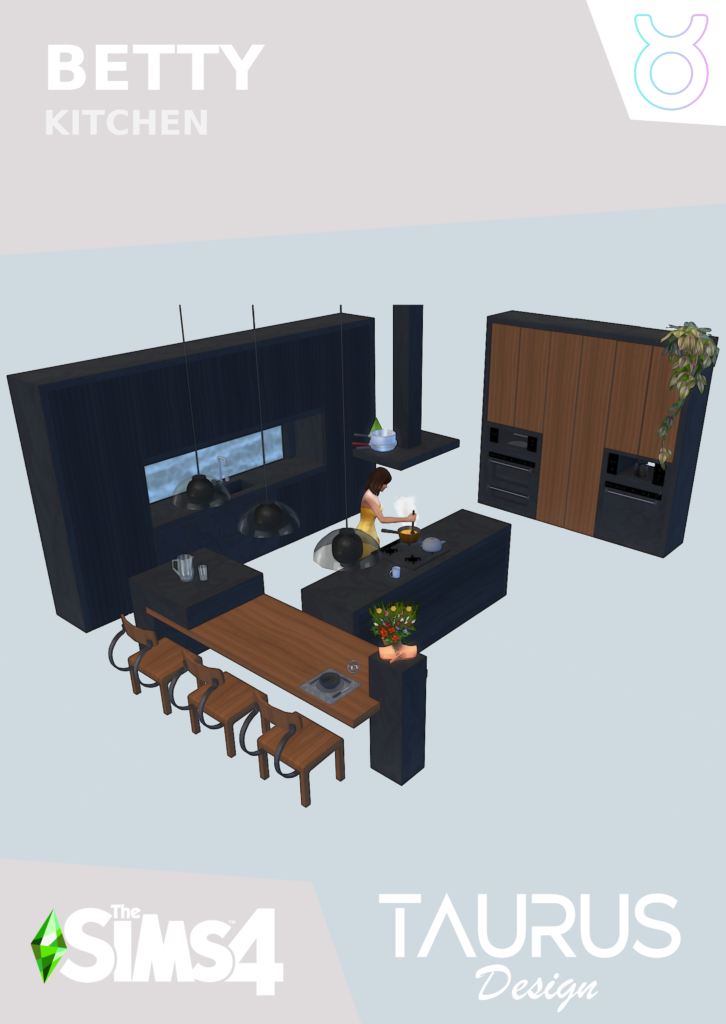 Betty kitchen sims 4 cc