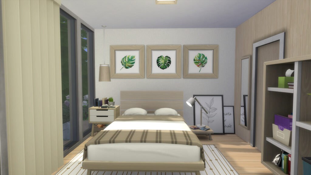 sims 4 cc finds Illogicalsims Minimalist Bedroom, Contemporary Living & Sleek Kitchen