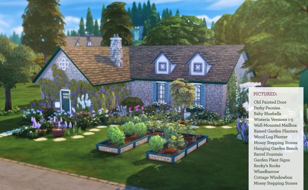 Plumbob Tea Society - Cottage Garden Stuff Pack