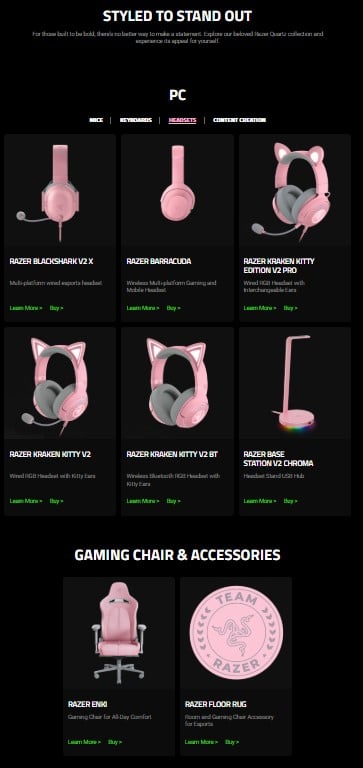 Razer Quartz collection cute sims 4 gaming setup