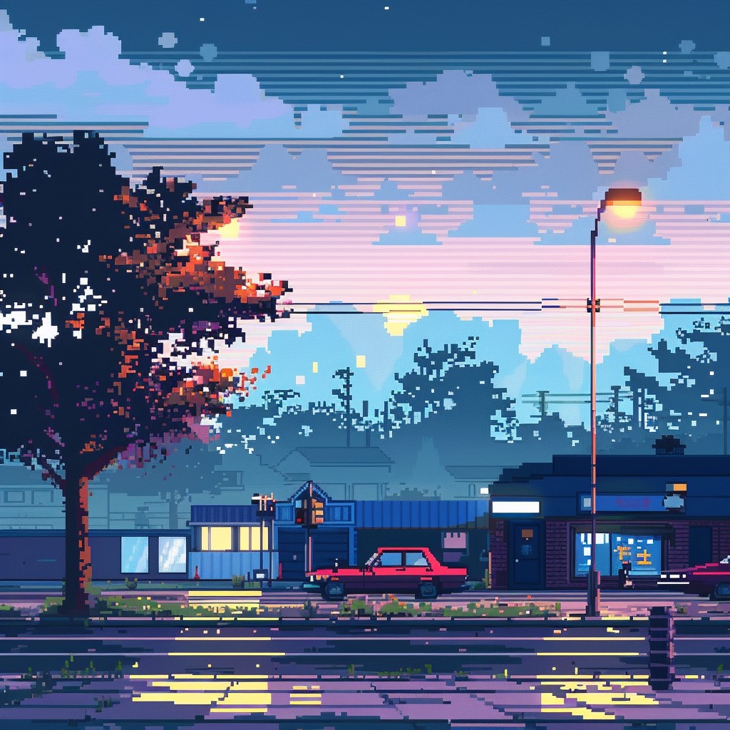 retro pixel art