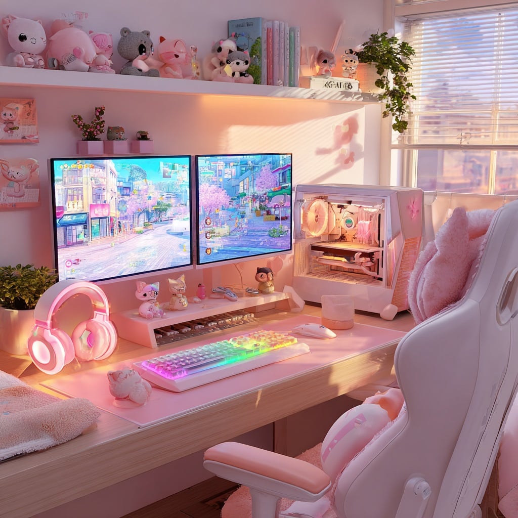 ultra_realistic_cute_gaming_setup_inspired_by_The_Sims 4