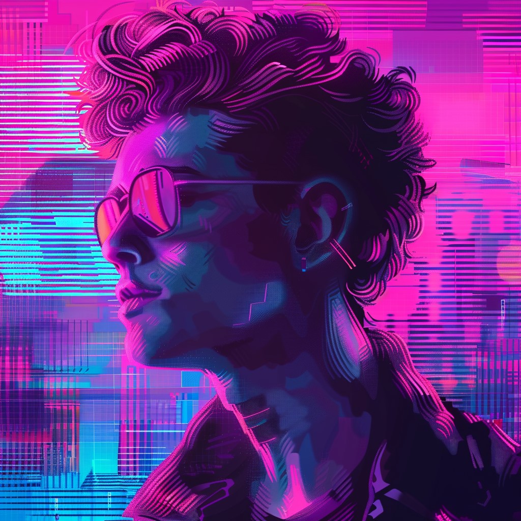 vaporwave art profile