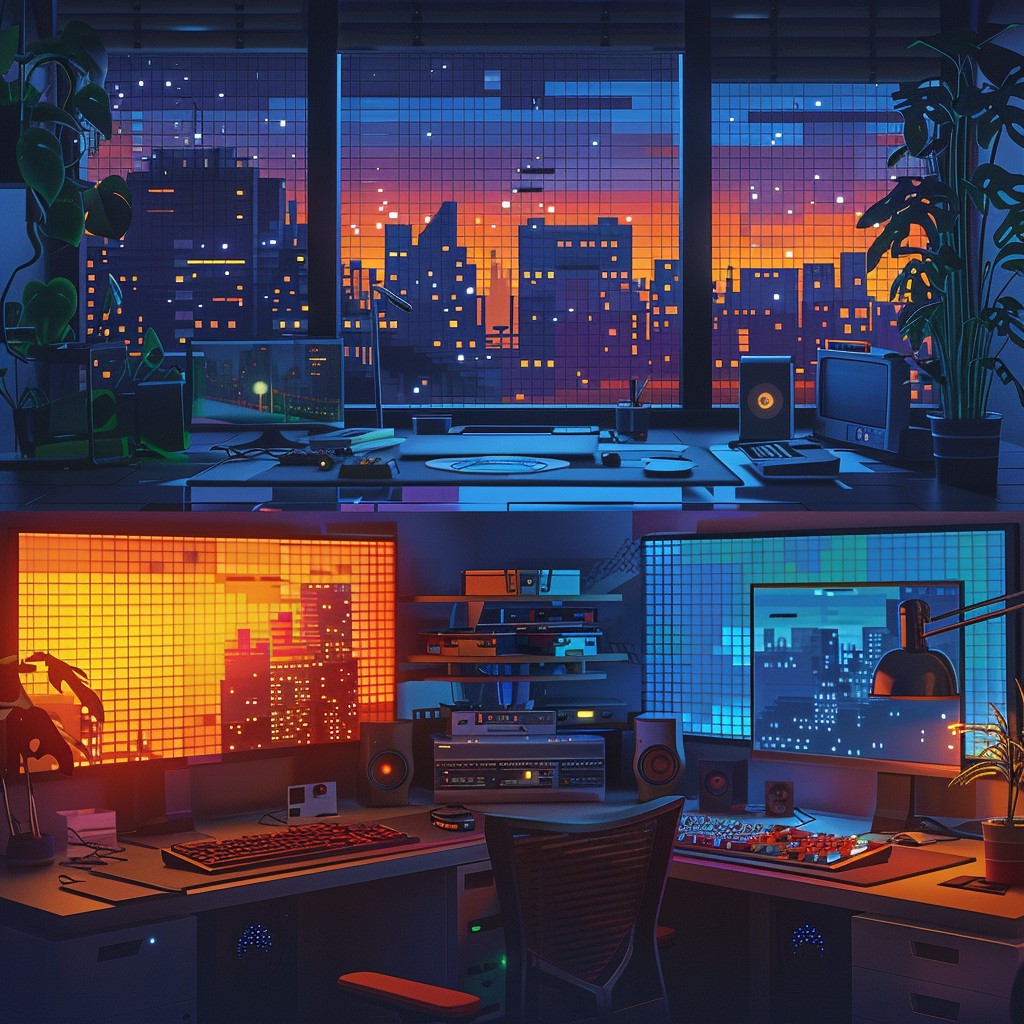 visual split scene